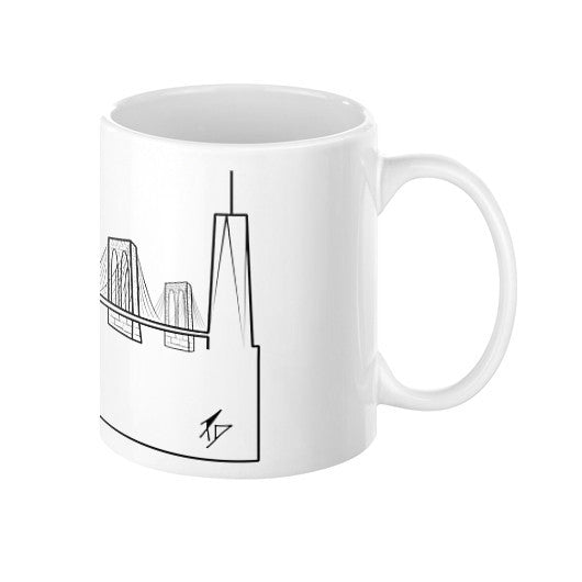 New York City Skyline Coffee Mug 11oz - OutlineTheSky