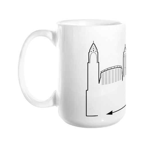 New York City Skyline Coffee Mug 15oz - OutlineTheSky