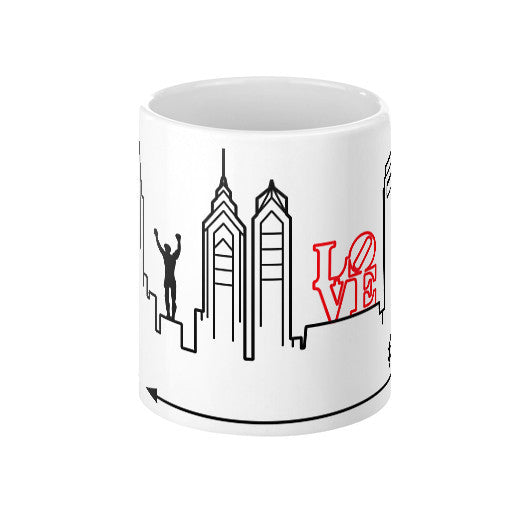 Philadelphia Skyline Coffee Mug 11oz - OutlineTheSky