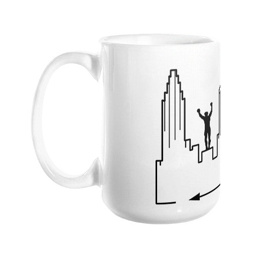 Philadelphia Skyline Coffee Mug 15oz - OutlineTheSky