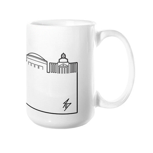 Waco Skyline Coffee Mug 15oz - OutlineTheSky