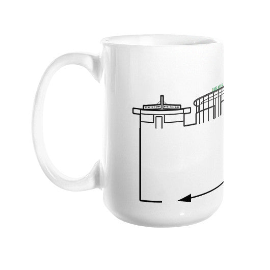 Waco Skyline Coffee Mug 15oz - OutlineTheSky