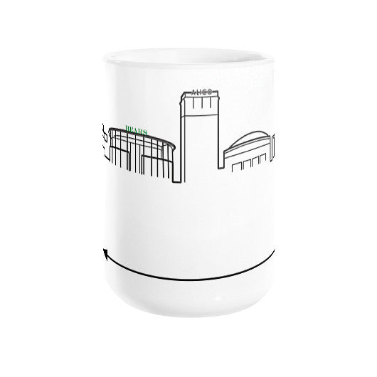Waco Skyline Coffee Mug 15oz - OutlineTheSky