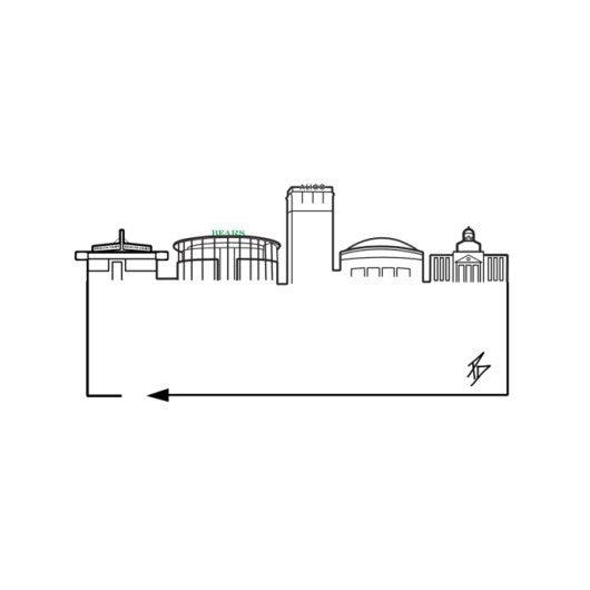 Waco Skyline Coffee Mug  - OutlineTheSky