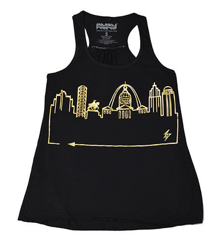 ST. LOUIS • Gold Foil on Black